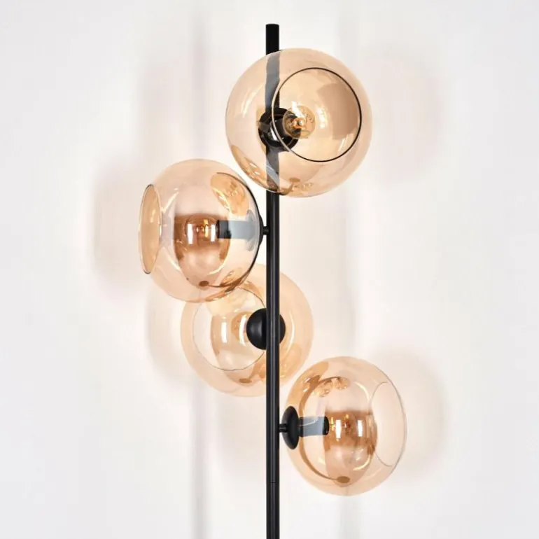 Apedo Lampadaire Ambre, 4 lumières