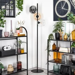 Apedo Lampadaire Ambre, Clair, Fumé, 3 lumières