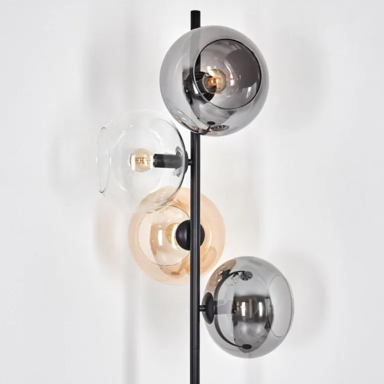 Apedo Lampadaire Ambre, Clair, Fumé, 4 lumières