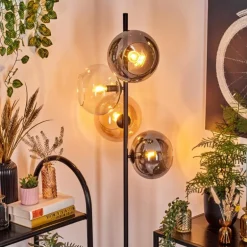 Apedo Lampadaire Ambre, Clair, Fumé, 4 lumières