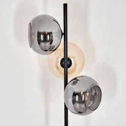 Apedo Lampadaire Ambre, Fumé, 3 lumières