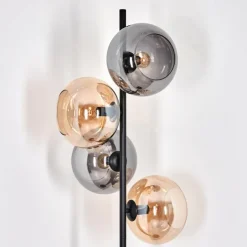 Apedo Lampadaire Ambre, Fumé, 4 lumières