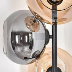Apedo Lampadaire Ambre, Fumé, 4 lumières