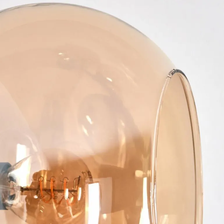 Apedo Lampadaire Ambre, Fumé, 4 lumières