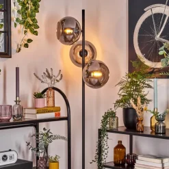 Apedo Lampadaire Fumé, 3 lumières