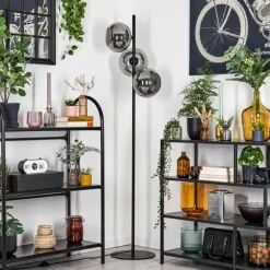 Apedo Lampadaire Fumé, 3 lumières