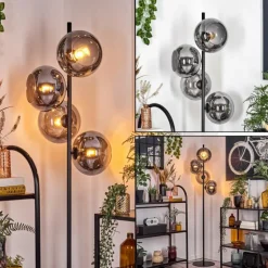 Apedo Lampadaire Fumé, 4 lumières