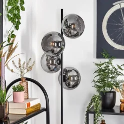 Apedo Lampadaire Fumé, 4 lumières
