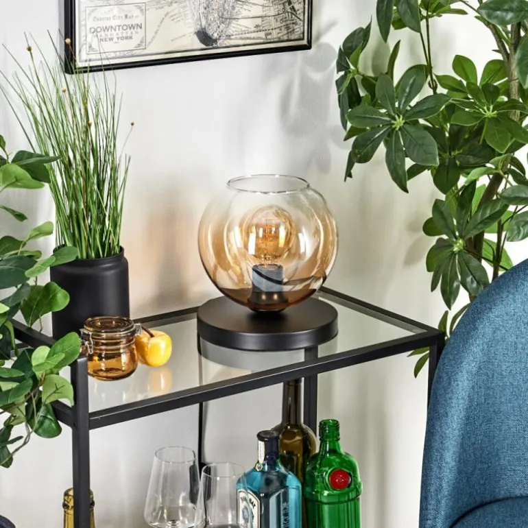 Apedo Lampe à poser Ambre, Clair, 1 lumière