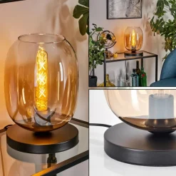 Apedo Lampe à poser Ambre, Clair, 1 lumière