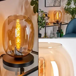 Apedo Lampe à poser Noir, 1 lumière