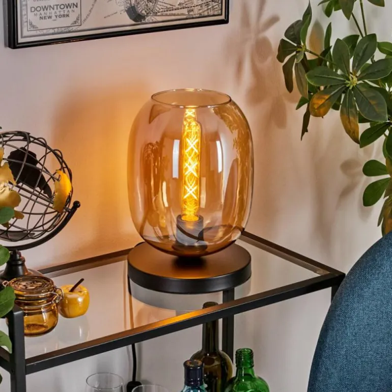 Apedo Lampe à poser Noir, 1 lumière