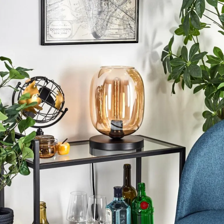 Apedo Lampe à poser Noir, 1 lumière