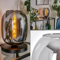 Apedo Lampe à poser Noir, 1 lumière