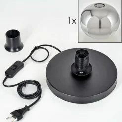 Apedo Lampe à poser Noir, 1 lumière