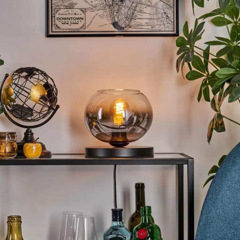 Apedo Lampe à poser Noir, 1 lumière