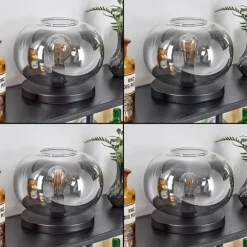 Apedo Lampe à poser Noir, 1 lumière