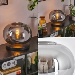 Apedo Lampe à poser Noir, 1 lumière