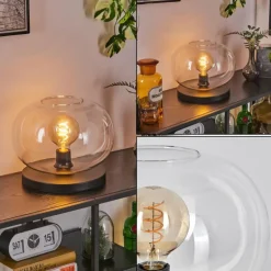 Apedo Lampe à poser Noir, 1 lumière