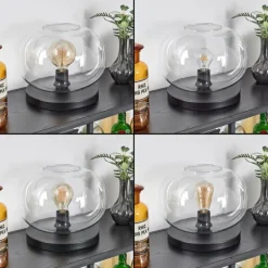 Apedo Lampe à poser Noir, 1 lumière