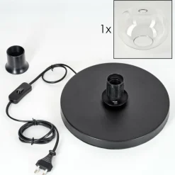 Apedo Lampe à poser Noir, 1 lumière