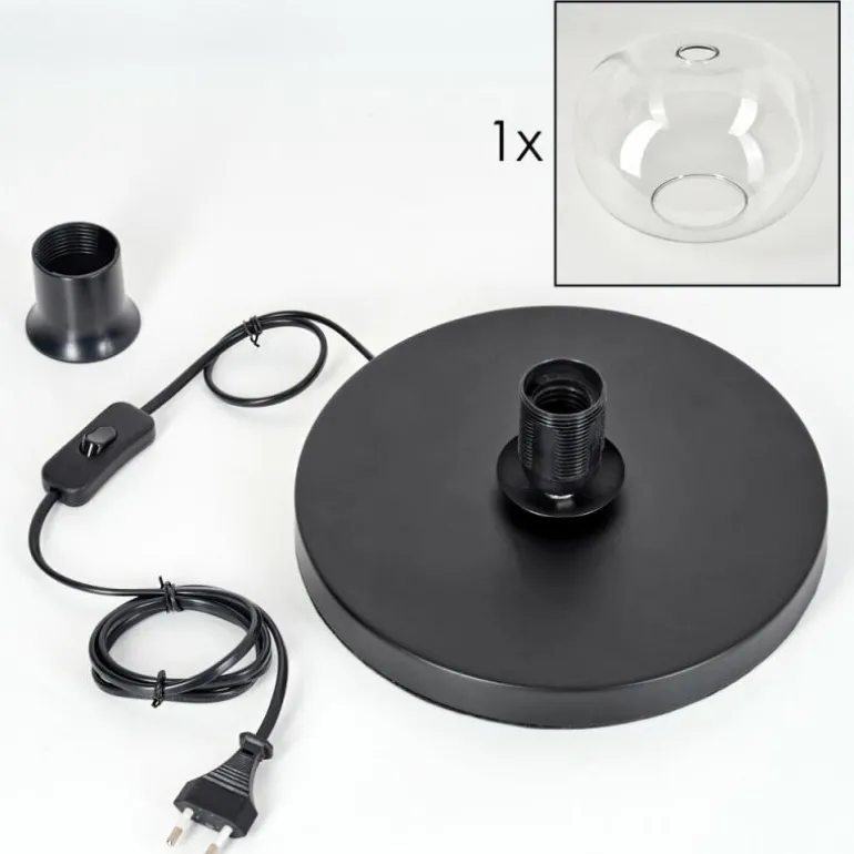 Apedo Lampe à poser Noir, 1 lumière