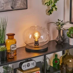 Apedo Lampe à poser Noir, 1 lumière