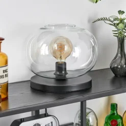 Apedo Lampe à poser Noir, 1 lumière