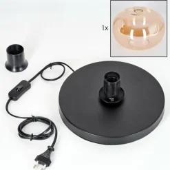 Apedo Lampe à poser Noir, 1 lumière