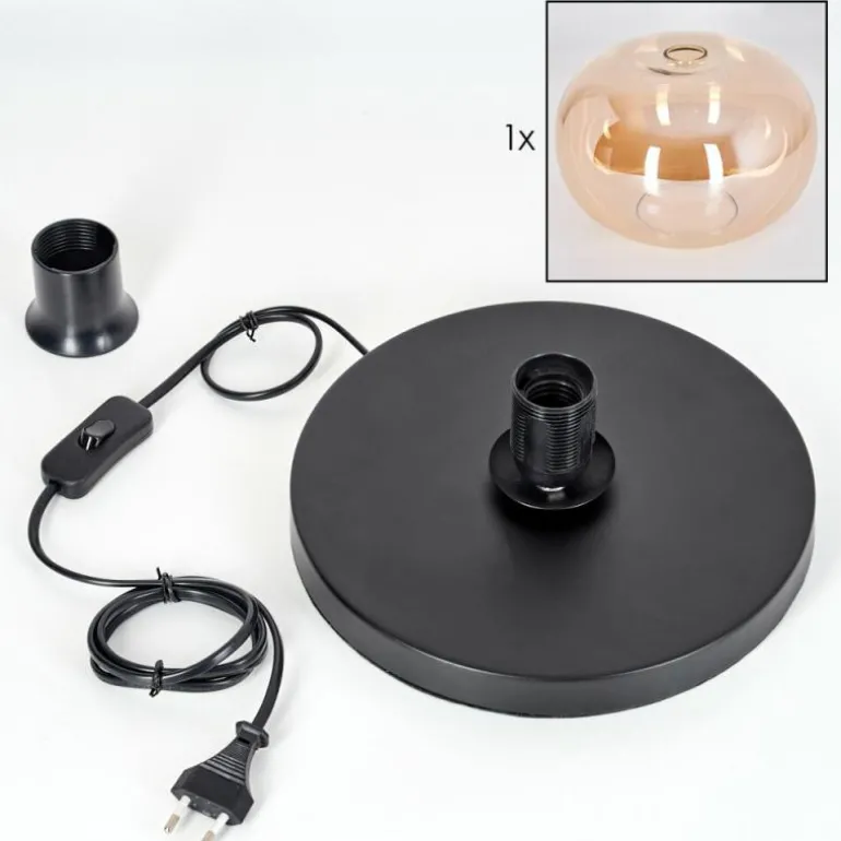 Apedo Lampe à poser Noir, 1 lumière