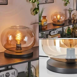 Apedo Lampe à poser Noir, 1 lumière