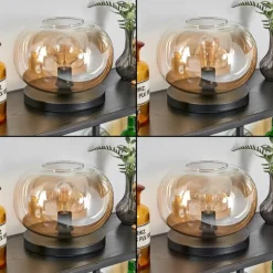 Apedo Lampe à poser Noir, 1 lumière