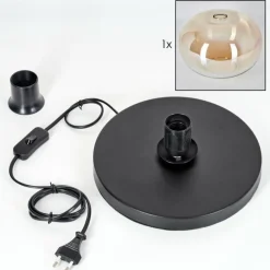 Apedo Lampe à poser Noir, 1 lumière