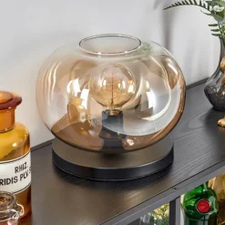 Apedo Lampe à poser Noir, 1 lumière