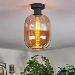 Apedo Plafonnier Ambre, 1 lumière