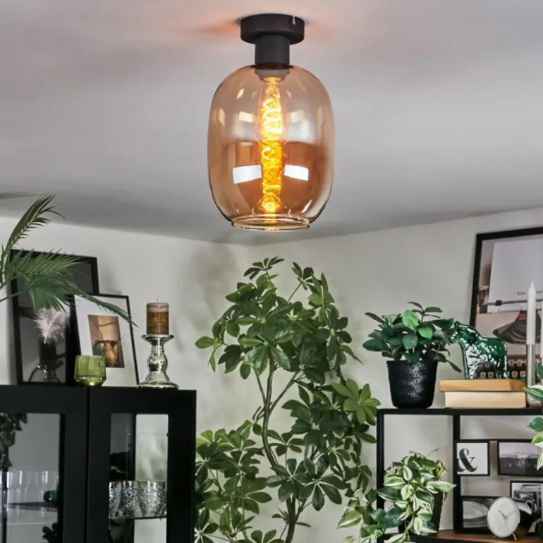 Apedo Plafonnier Ambre, 1 lumière