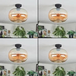 Apedo Plafonnier Ambre, 1 lumière