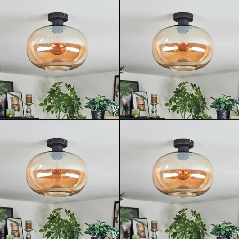 Apedo Plafonnier Ambre, 1 lumière