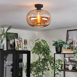 Apedo Plafonnier Ambre, 1 lumière