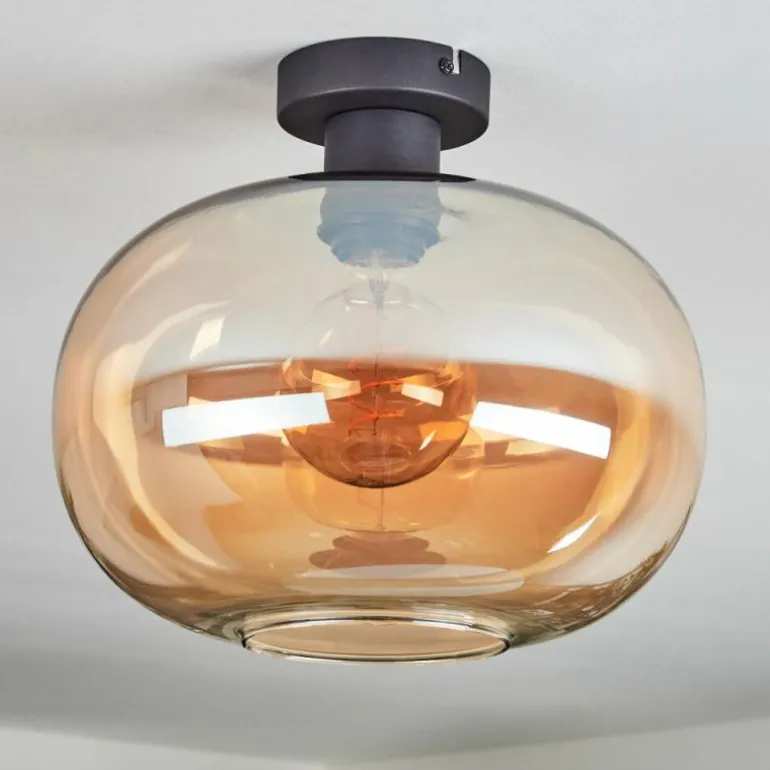 Apedo Plafonnier Ambre, 1 lumière