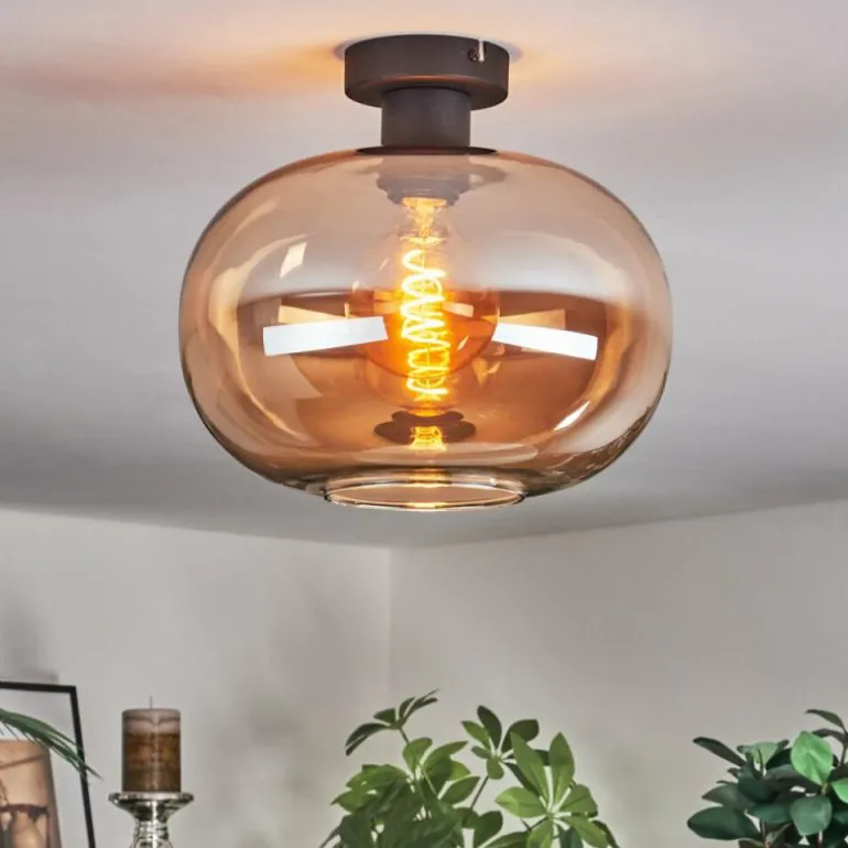 Apedo Plafonnier Ambre, 1 lumière