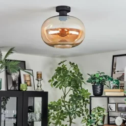 Apedo Plafonnier Ambre, 1 lumière