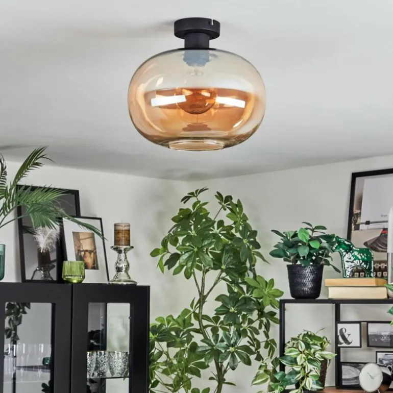 Apedo Plafonnier Ambre, 1 lumière