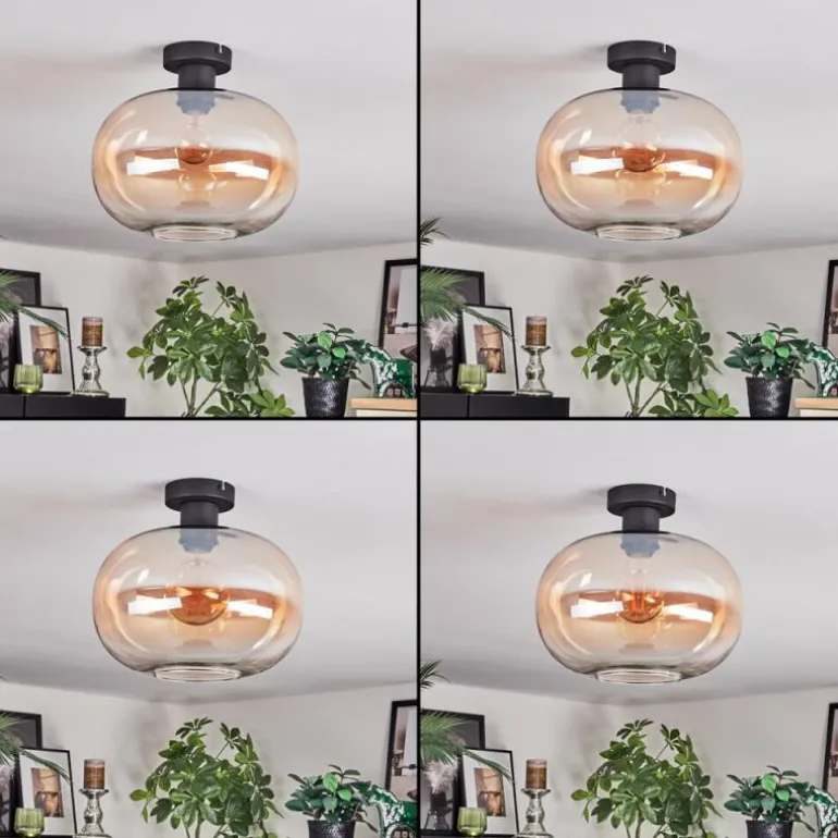 Apedo Plafonnier Ambre, Clair, 1 lumière