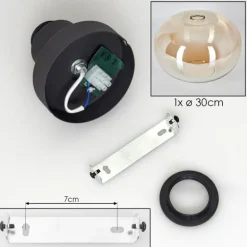 Apedo Plafonnier Ambre, Clair, 1 lumière