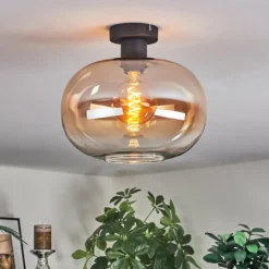 Apedo Plafonnier Ambre, Clair, 1 lumière