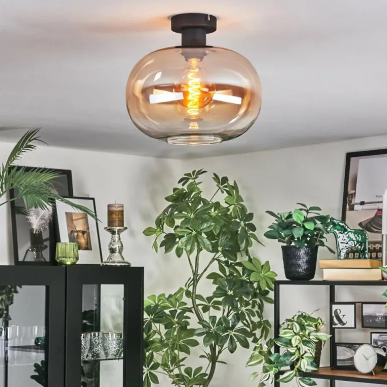 Apedo Plafonnier Ambre, Clair, 1 lumière