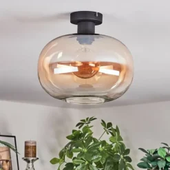 Apedo Plafonnier Ambre, Clair, 1 lumière