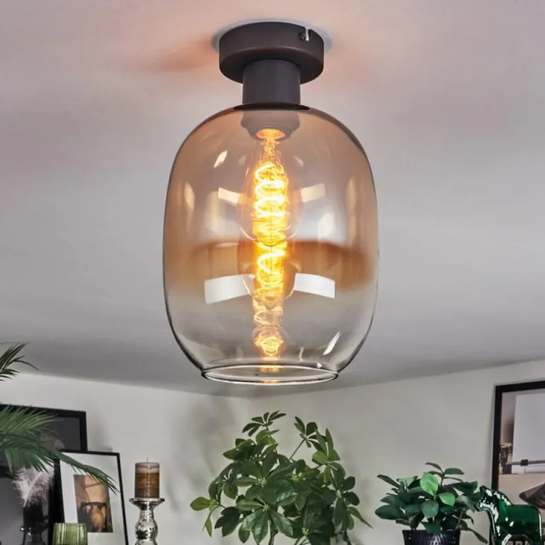 Apedo Plafonnier Ambre, Clair, 1 lumière