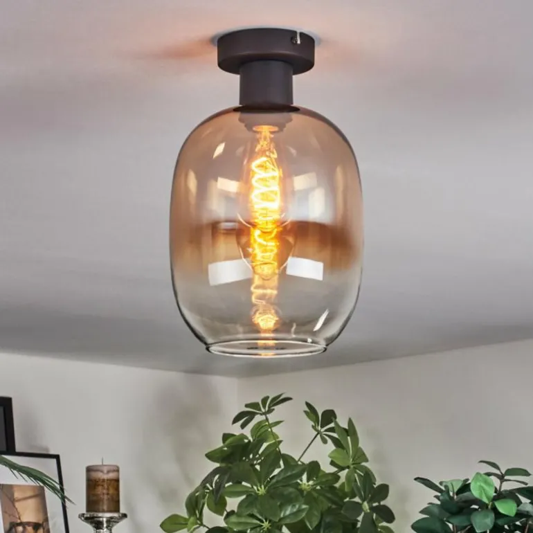 Apedo Plafonnier Ambre, Clair, 1 lumière